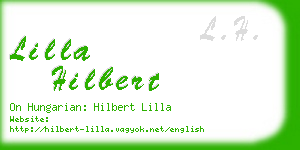 lilla hilbert business card